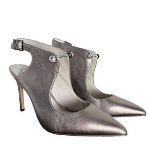 Louise Et Cie Shoes Louise Et Cie Lo-Jonah Silver Slingback Pumps